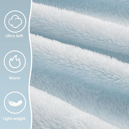 Travel Blanket, 3-in-1 Ultra-Soft, Warm & Lightweight Travel Blanket Airplane with Bag, 65x40 in, Airplane Travel Essentials for Women, Men & Kids with Eye Mask, Luggage Sleeve & Backpack Clip