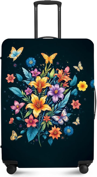 ANNA QUEEN Travel Luggage Cover Suitcase Protector Suitcase Cover Anti-Scratch,Stretchable Bag Cover Washable Durable Polyester