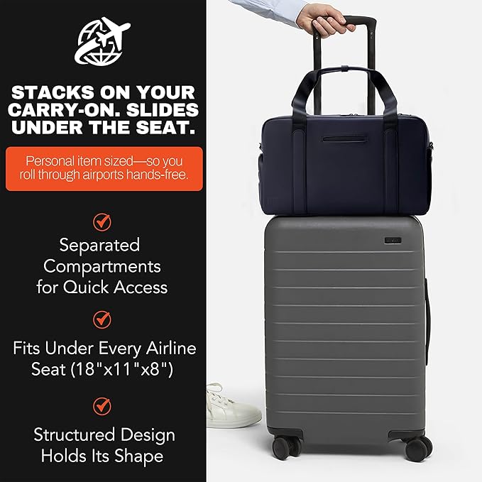 The FTL Lite Mens Gym to Office Bag - 17L Briefcase Gym Bag Hybrid with Shoe Compartment & 16" Laptop Sleeve - Executive Daily Carry & Overnight Duffel for Athletic Business Pros - Kenmare Black