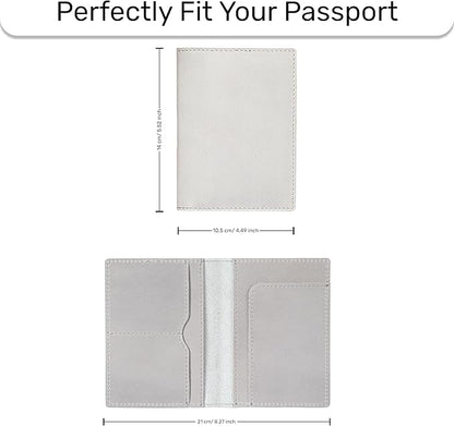 HIFA Leather Passport Holder, Handmade Passport Cover with Card and Ticket Slot - Genuine Leather, Elegant Design, Easy Access - Passport Case, Passport Wallet, Passport Holder