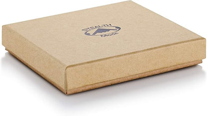 Stealth Mode Leather Bifold Wallet for Men With ID Window and RFID Blocking