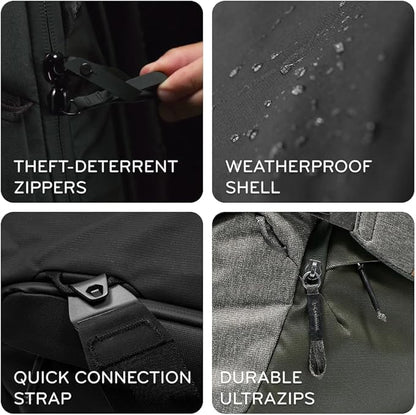 Peak Design Travel Duffel, Extra-Wide Single Zip Access, Weatherproof Shell, 4 External Pockets, Fits Packing Cubes & Camera Cubes, Ideal for Weekend Trips, Versatile Duffel Bag for Travel