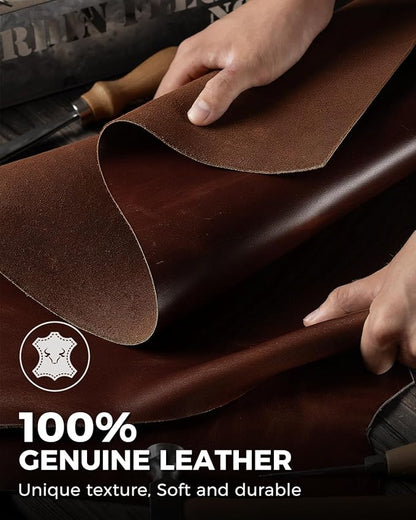 LORZOR Passport Holder for Travel: Full Grain Leather Passport Cover with Airtag Holder Magnetic Buckle for Men - RFID Blocking Bifold Wallet for Air Ticket Card Cash Coin (Brown)