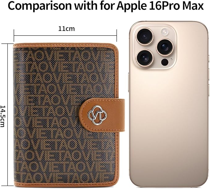 Passport Holder Wallet Bag with AirTag Holder, Card Slots and Passport Solt Ticket Cash Solt, Photo Solt Sim Card Pen Slot.Brown