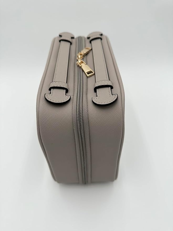 JAZD Clear Makeup Bag Toiletry Bag for Women Cosmetic Case Large Capacity Travel Make Up Bag Organizer Transparent Storage Compartment TSA Approved