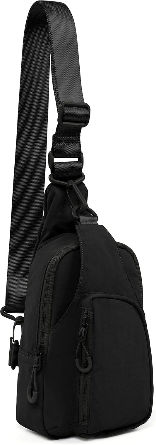 ODODOS Daily Sling Bag with Adjustable Straps Crossbody Chest Bag Lightweight Small Backpack for Casual Traveling Hiking