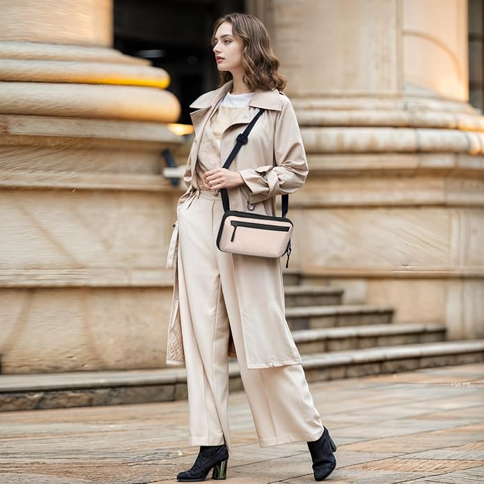 Electronics Organizer Tech Travel Pouch – Waterproof Nylon Diamond Quilted & 900D Travel Case Cable Bag for Cords Chargers