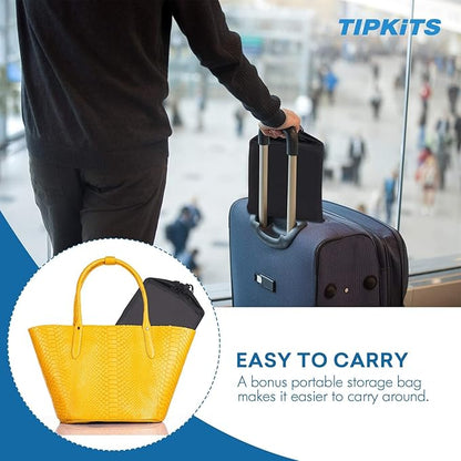 2 Pack Foot Hammock for Plane Travel with Comfortable No Clashing Base, Portable Foot Rest Made with Premium Memory Foam, Airplane Footrest Travel Essentials to Relax Your Feet