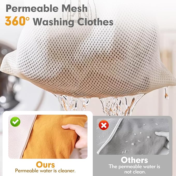 6-Piece Bag/Double-layer thickened mesh laundry bag/Essential items at home/Exquisite laundry bags suitable for clothes, trousers, socks and underwear