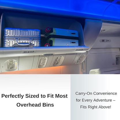 2025 Itsy Rider 20" Ride-on Suitcase for Kids with Double Spinner Red Wheels (Blue Flyer)