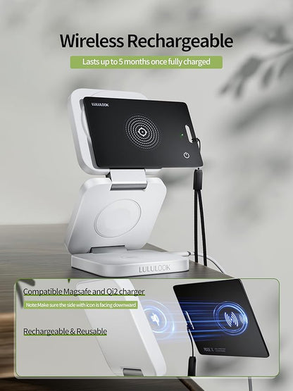 LULULOOK Wallet Tracker Card, 0.07in Ultra Slim Airtag Card Works with Apple Find My (iOS Only), Wireless Rechargeable IP68 Waterproof GPS Smartcard Tracker for Wallet Passport, 3Pack