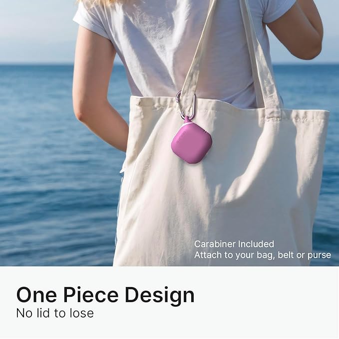 Catalyst Waterproof Case for AirPods 4 - Drop Protection for Apple AirPods 4th Generation with Carabiner, Wireless Charging Silicone Cover for Apple AirPods 4 Case for Women and Men