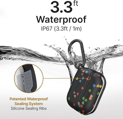 Catalyst Waterproof Case for AirPods Pro 2nd Generation and AirPods Pro 1st Generation - Wireless and USB-C Charging Compatible, One Piece Design, High Drop Protection Case with Carabiner