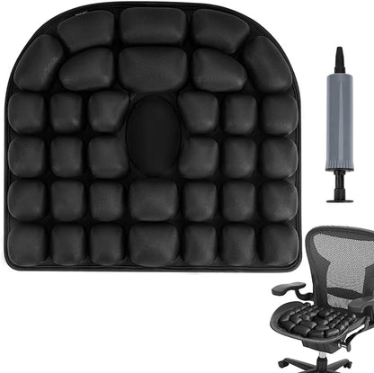 Inflatable Travel Seat Cushion, Relieve Pessure HIPS, 3D Airbag Wheelchair Pad Portable Car Seat Cushions for Office Chair, Wheelchair, Stadiums, Dining Chair