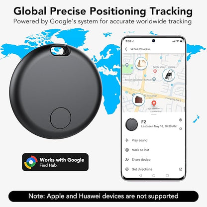 Air Tracker Tag for Android 4 Pack(NOT iOS or Huawei), Bluetooth Tracker Android Item Finder Smart Tracker Luggage Tags, GPS Locator Device for Keys, Wallet,Bike, No Monthly Fee Smart Tag