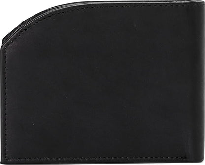ROGUE WALLET Tailored Genuine Leather Wallets – RFID Blocking, Durable & Stylish Front-Pocket Comfort - Holds 6–8 Credit Cards, ID Window, Extra Storage Pockets & More (Black)