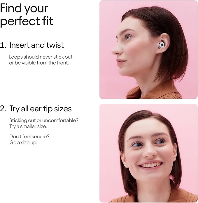 Loop Quiet 2 Ear Plugs – Ultra-Comfy Reusable 24dB (SNR) Noise-Reducing Earplugs for Sleep, Deep Focus, Travel, Noise Sensitivity, Flexible Hearing Protection, Customizable Fit