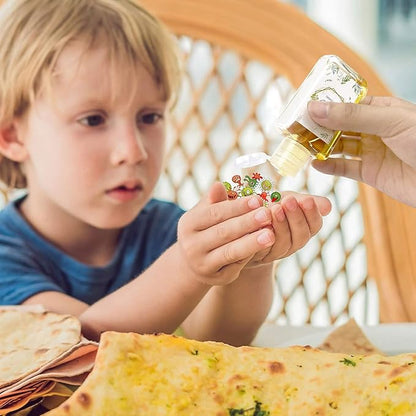 FOOCHY 2oz Empty Hand Sanitizer Travel Size Bottles, Refillable Clear Plastic Containers with Flip Cap for Shampoo, Lotion, Cream, Baby Shower, Tolitery (100 Pack)