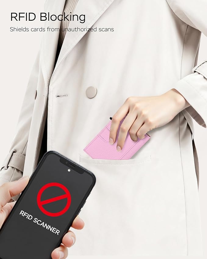 Women's Small Wallet - Sleek & Secure - RFID Blocking Compact Wallet with Slim Lightweight Pop Up Credit Card Holder, Premium Leather Capacity 11+ Cards Plus Cash & ID, Gift for Her