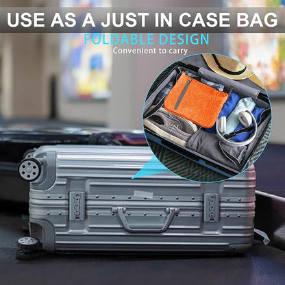 Vomgomfom 65L/85L/115L Foldable Travel Duffle Bag, Lightweight Checked Luggage with Shoe Compartment, Water-Resistant Weekender Overnight Bag for Men & Women