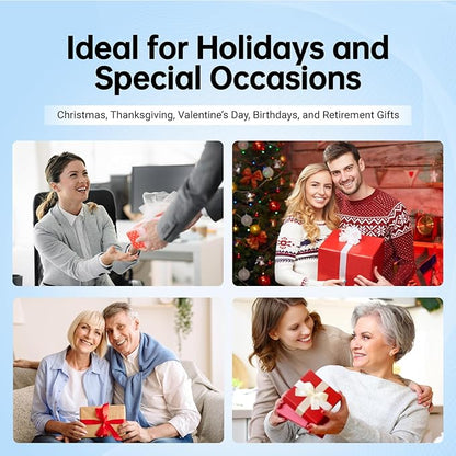 Neck Massager for Pain Relief deep Tissue, Neck Pillow Airplane with Heat and kneading, Neck Support Pillow for Sleeping Traveling Office & Home, Ideal for Women and Men (Blue)