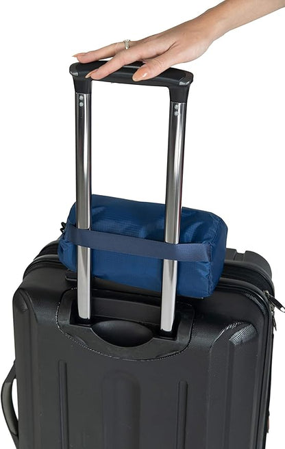 BlueHills Ultra Compact Travel Blanket 2 Pack Large Soft Cozy Portable Blanket Sheet with Carry Case and for Flight Airplane Car Layover Camping Hotel Blue C203-2PK-Navy