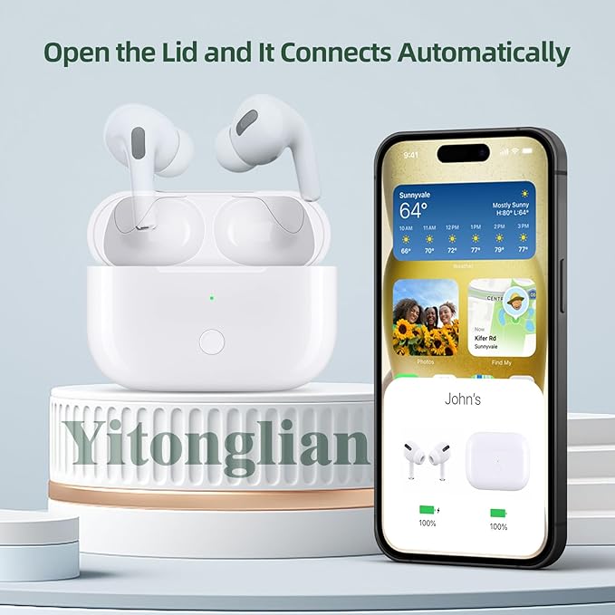 Charging Case Replacement for AirPods Pro 1st & 2nd Generation - Wireless Charger Case Without Earbuds