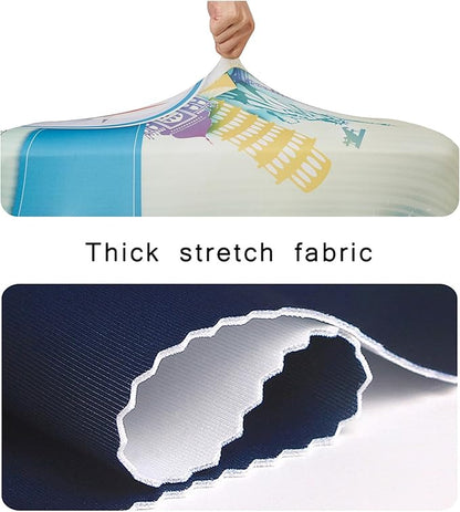 WUJIAONIAO Travel Luggage Cover Baggage Suitcase Cover Protector Skins 18-32 Inch (compass, M (for 22-24 inch luggage))