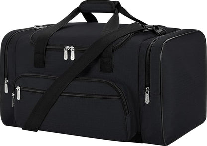 Gym Bag 22 inch Sport Duffle Bag for Men - 55L Weekender Duffel Bag for Travel - Black