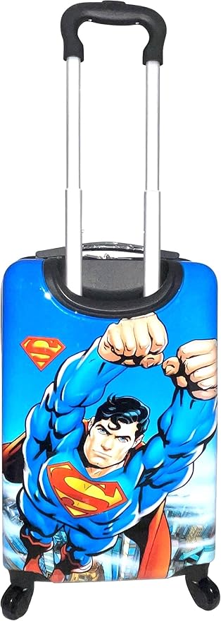 Fast Forward Superman Kids Luggage 20” Hard-Side Carry-On Spinner Luggage