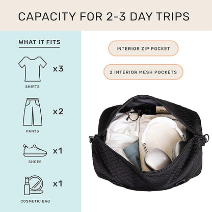 Jadyn Lola Travel Bag, Weekender/Overnight Duffel, Gym Tote Bag for Women, Men