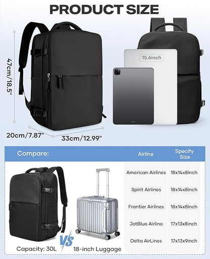 coofay Vacuum Backpack Travel with Pump Airbag Travel Backpack with Vacuum System Mochila de Viaje Compresion al Vacio Easyvacpack Vacpack Backpacks for Traveling Carry on Luggage