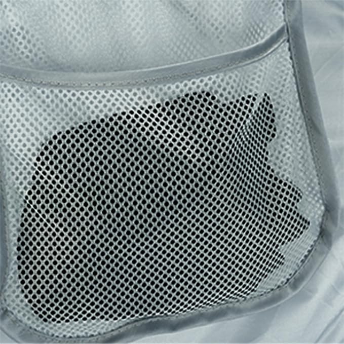 4Pcs Beige Canvas Laundry Hamper, Foldable Pop-up Mesh Basket, Large Capacity, Opening Design, Side Storage Bag, Versatile Use-Home, Camping, Dorm, Hotel, Travel