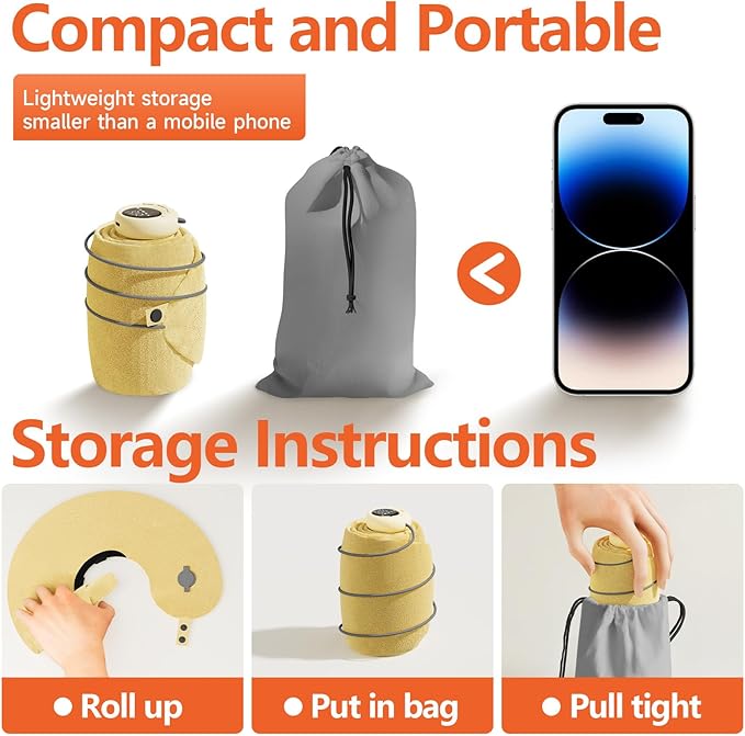 Inflatable Massage Travel Pillow – 6-Mode Adjustable Vibration, Soft Neck Support Cushion for Airplane, Car, Office & Home, Easy to Inflate & Carry