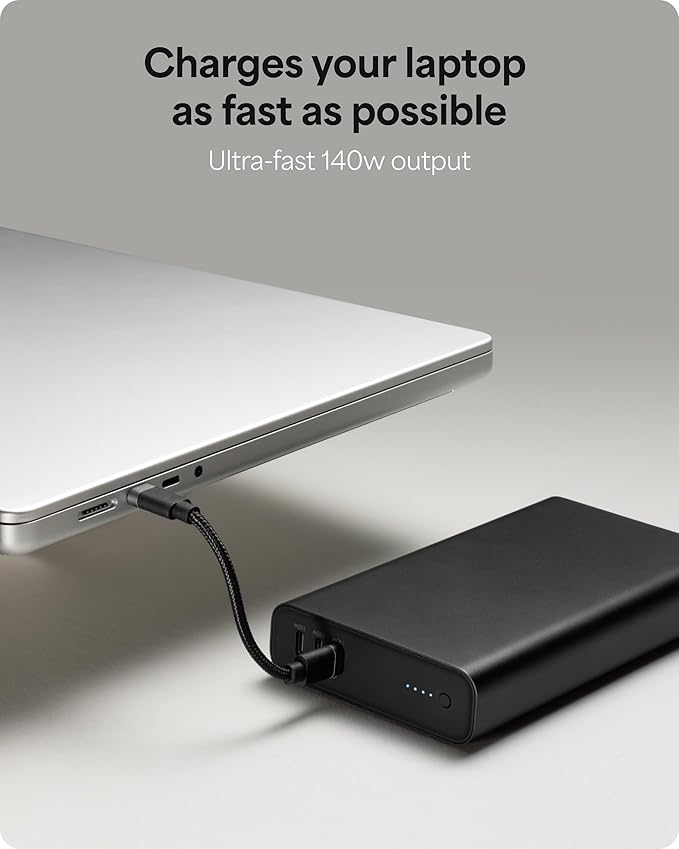 Mophie Powerstation Fast 25,000mAh Power Bank | Extended Fast Charging | 140W, Multi-Device