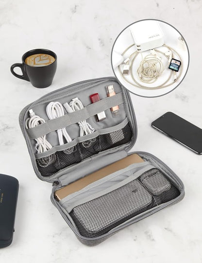 GOX Electronic Cable Organizer Travel Case Tech Pouch