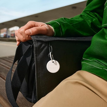 Chipolo POP Tracker Tag - Colorful, Compatible, Loud Bluetooth Tracker with Call Your Phone & Out of Range Alert, Works with Apple Find My or Google's Find My Device (Green)