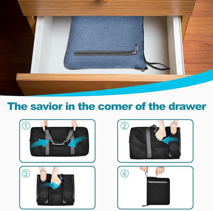 Felipe Varela Duffle Bag with Shoes Compartment and Adjustable Strap,Foldable Travel Duffel Bags for Men Women,Waterproof Duffel Bags