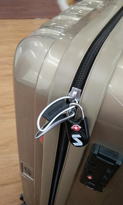 Sure Lock TSA Approved Luggage Locks Mini Size Lock with Keys for Travel, Zinc Alloy Body with Steel Shackle, Key Alike, Key Alike in The Same Package