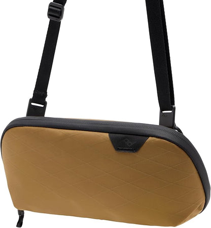 Peak Design Small Tech Pouch, Coyote, Ocean Edition, Electronics Organizer for Travel or Everyday Carry, Origami-Style Storage, Cable Pass-Through, Weatherproof, Gear Carry Bag for Men and Women