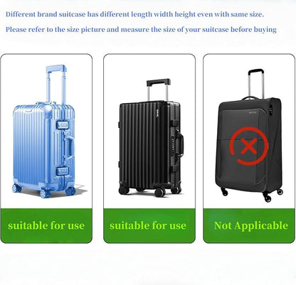 Suitcase Covers Clear Luggage Cover for 20"/24"/28"/30" Baggage Covers Waterproof Dustproof and Anti-scratch (30inch)