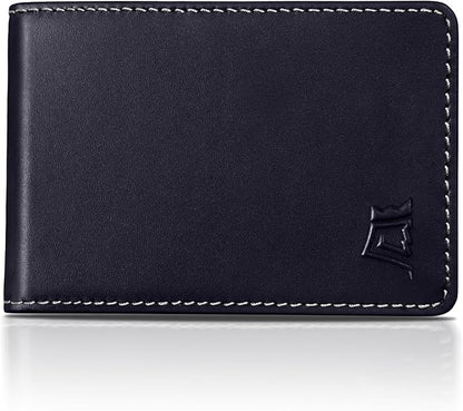 Kings Loot Wallet for Men | Customized Minimalist Slim RFID Blocking Leather Design with Cash Pocket & Card Pull Strap | Holds 1-15 Cards | Stylish & Durable Wallets