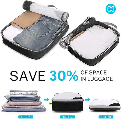 Compression Packing Cubes, Gonex Extensible Storage Mesh Bags Organizers