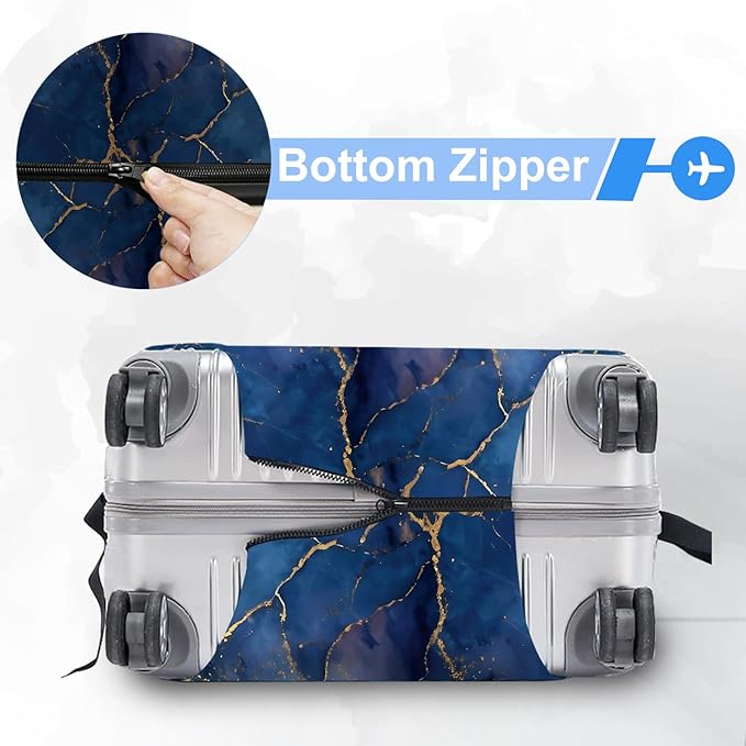 ANNA QUEEN Travel Luggage Cover Suitcase Protector Suitcase Cover Anti-Scratch,Stretchable Bag Cover Washable Durable Polyester