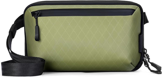 Electronics Organizer Tech Travel Pouch – Waterproof Nylon Diamond Quilted & 900D Travel Case Cable Bag for Cords Chargers