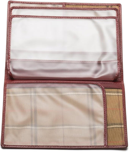 Tony Perotti Unisex Italian Bull Leather Executive Bifold Passport Cover Case in Red