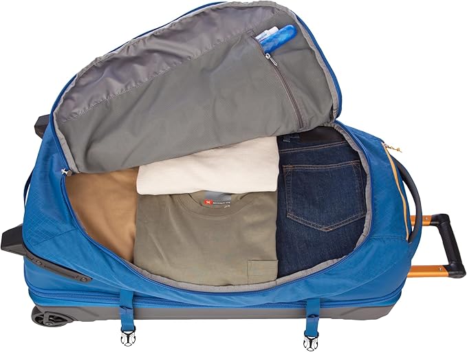 Eddie Bauer Expedition 30 Duffel 2.0 - Lightweight Travel Luggage Made From Rugged Polycarbonate and Nylon, True Blue