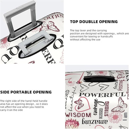 Travel Suitcase Protector African American Girl Elastic Protective Washable Luggage Cover With Concealed Zipper Suitable For 18-32 Inch(XL (for 29-32 inch luggage))