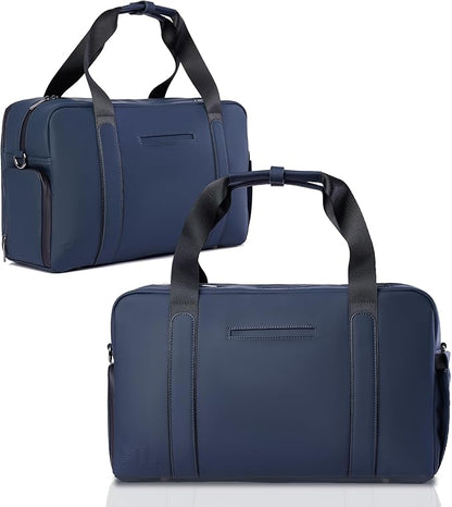 The FTL Lite Mens Gym to Office Bag - 17L Briefcase Gym Bag Hybrid with Shoe Compartment & 16" Laptop Sleeve - Executive Daily Carry & Overnight Duffel for Athletic Business Pros - Essex Blue