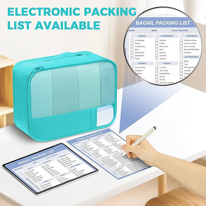 BAGAIL 9 Set Packing Cubes Luggage Packing Organizers for Travel Accessories